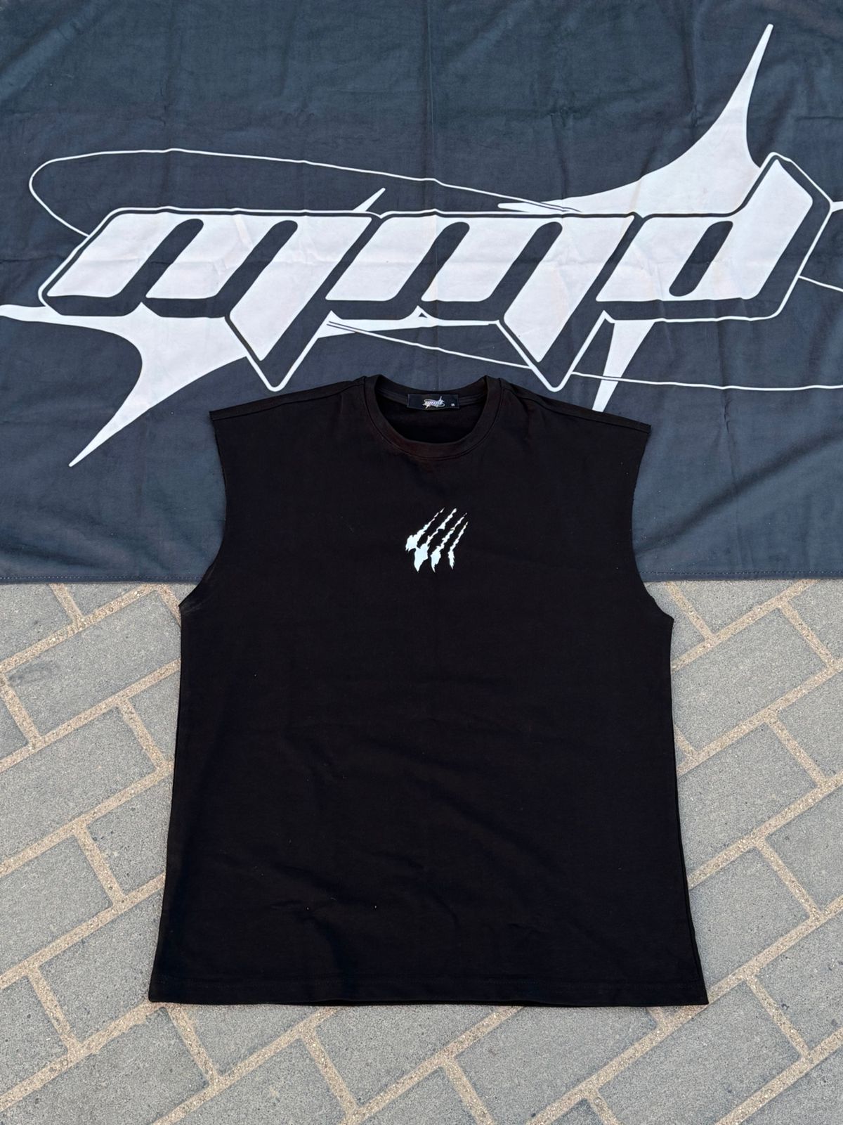 “MEOWMD: Reflective Rage” Unisex Oversized Cutoff Tee
